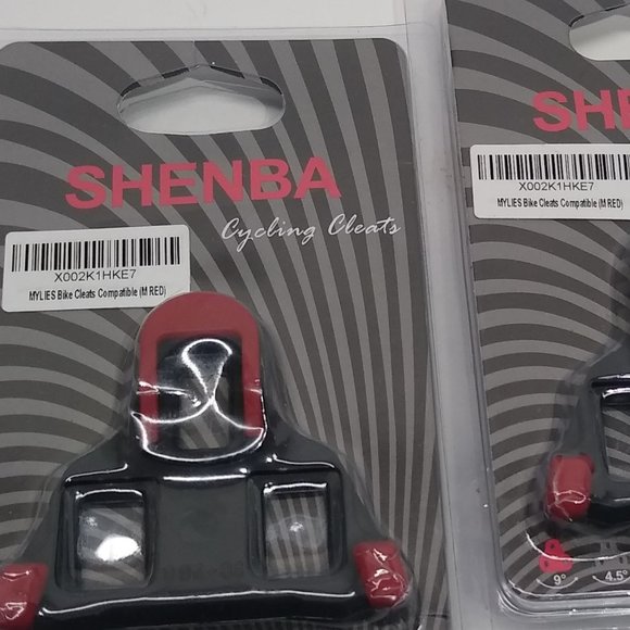 Shenba / Mylies Cycling Cleats Shimano Compatible SPD SL 6 Degree Float Indoor/O - Picture 3 of 4